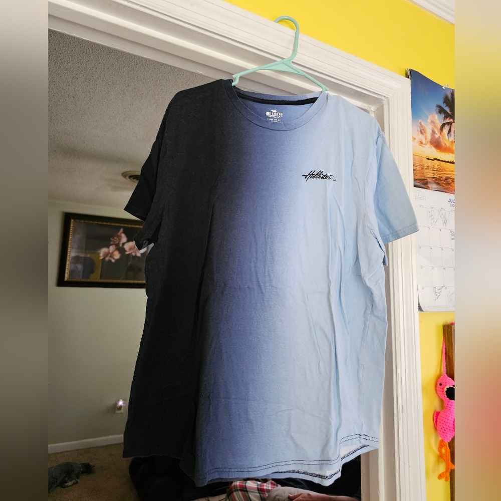 GUC HOLLISTER Gradient Blue Men's Shirt..2X